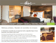 Tablet Screenshot of hotel-heinz.de